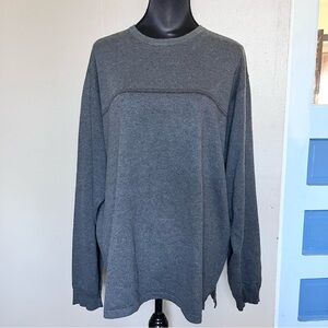 Dark gray Izod striped skater sweater